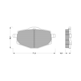 Pastilla de freno XT600 10185103